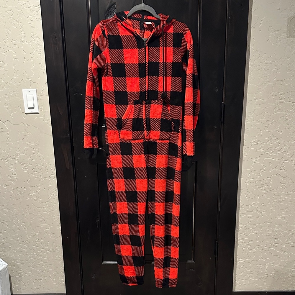 SO Red and Black Onsie, Size Small